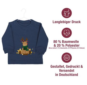 Shirtracer Sweatshirt süßer Elch Weihnachten Kleidung Baby