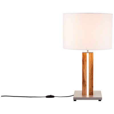 Brilliant Tischleuchte BRILLIANT Lampe, Magnus LED Tischleuchte holz hell/weiß, 1x A60