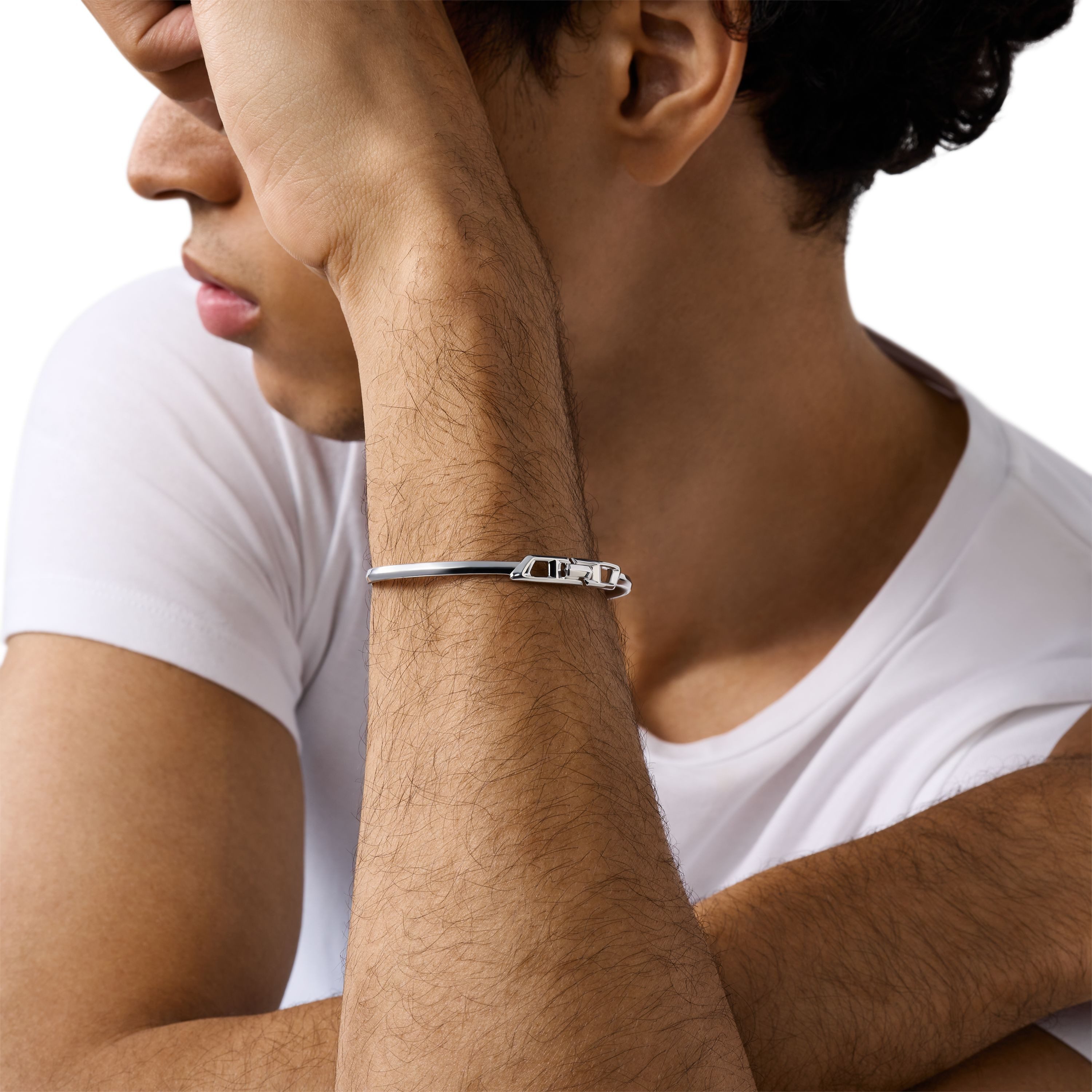 Diesel Armspange Schmuck Geschenk Silber 925 Armschmuck D LOGO