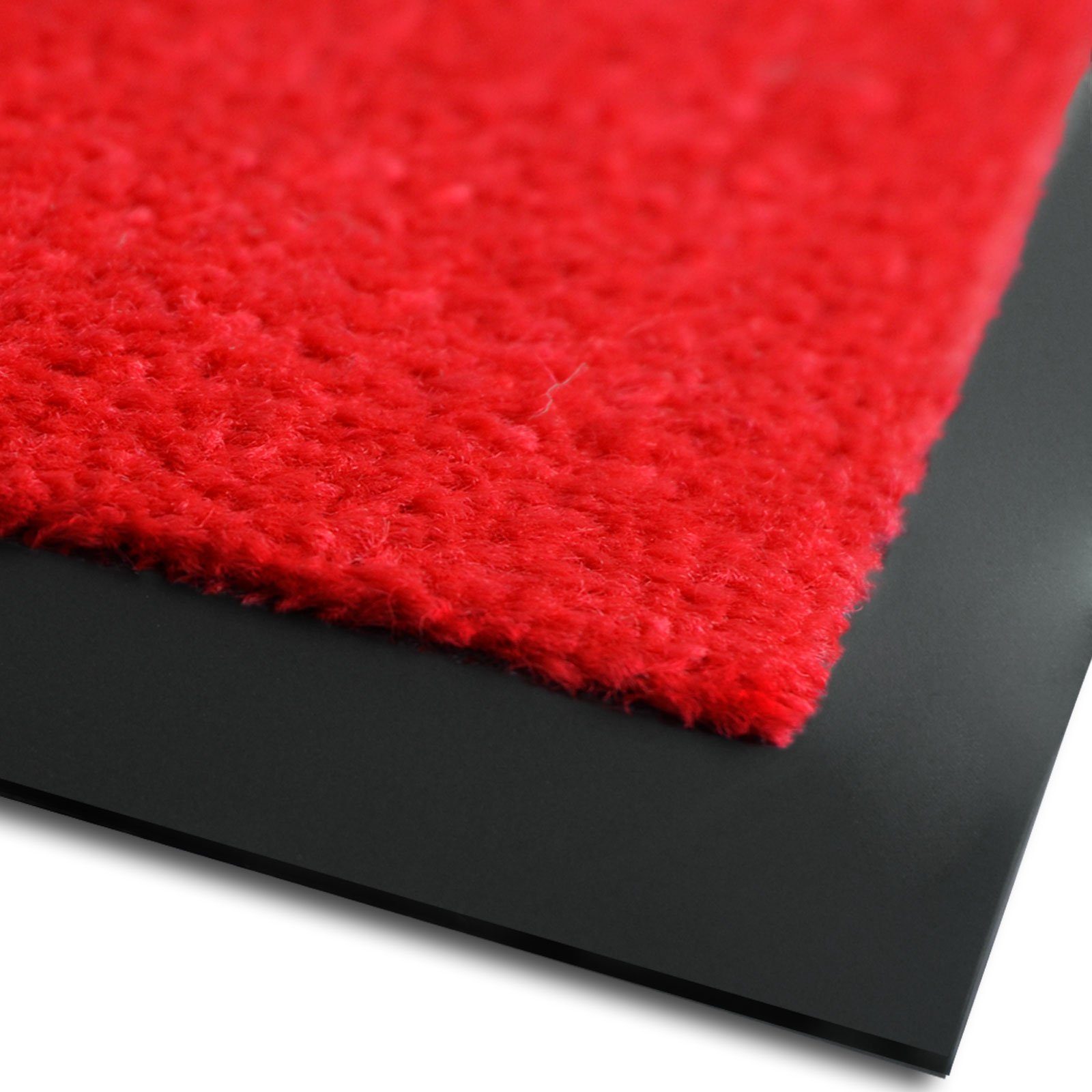 mm, waschbar, Größen, geeignet Sauberlaufmatte & Dublin, Fußmatte 7 Höhe: Karat, Rot rechteckig, Fußbodenheizung Farben viele für