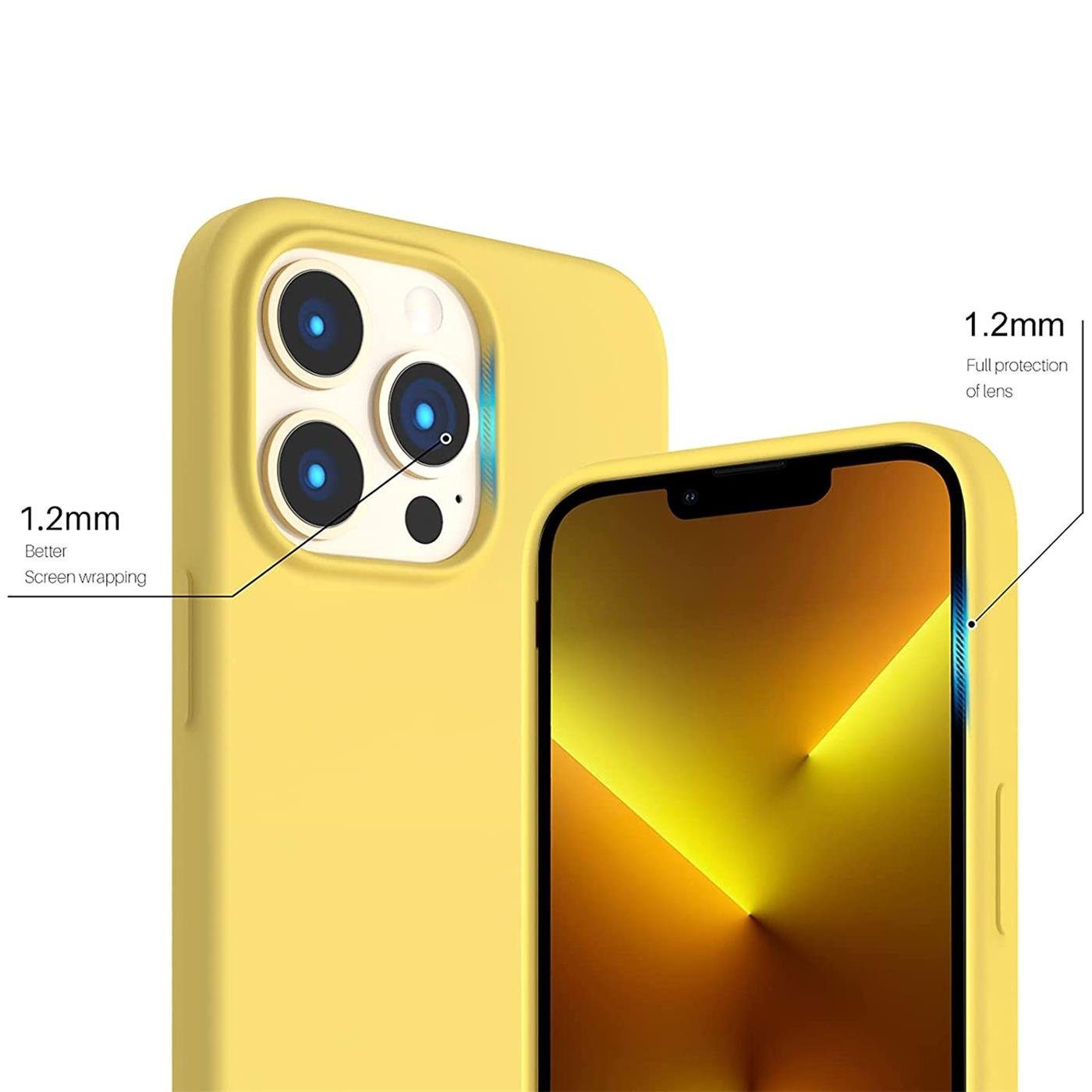 CoolGadget Handyhülle Silikon Case für das iPhone 15 Pro Max Slim TPU Cover 6,7 Zoll, Weiche Schutz Hülle mit Innen Fleece aus Stoff Handy Tasche – Bild 2 von 5
