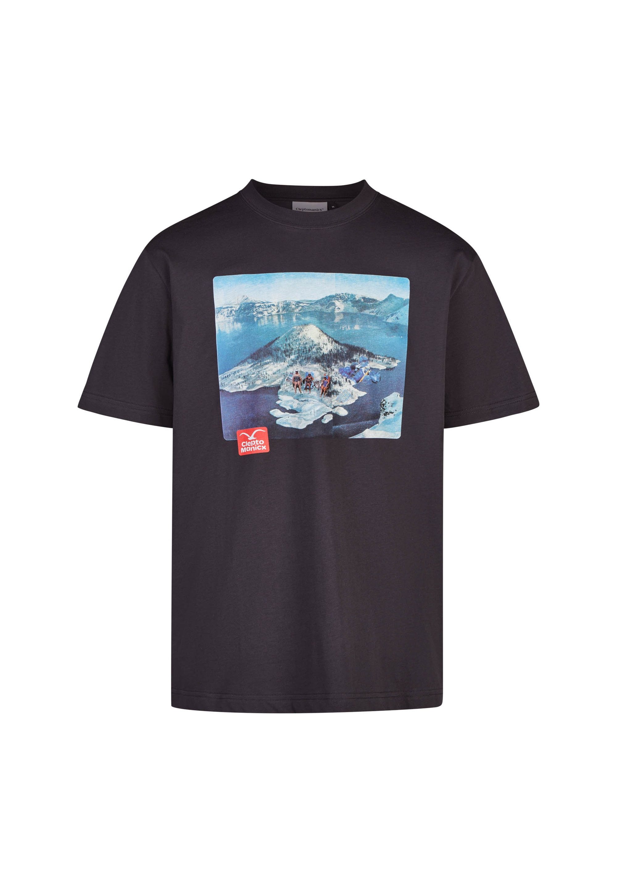 Cleptomanicx T-Shirt New Holiday mit großem Front-Print