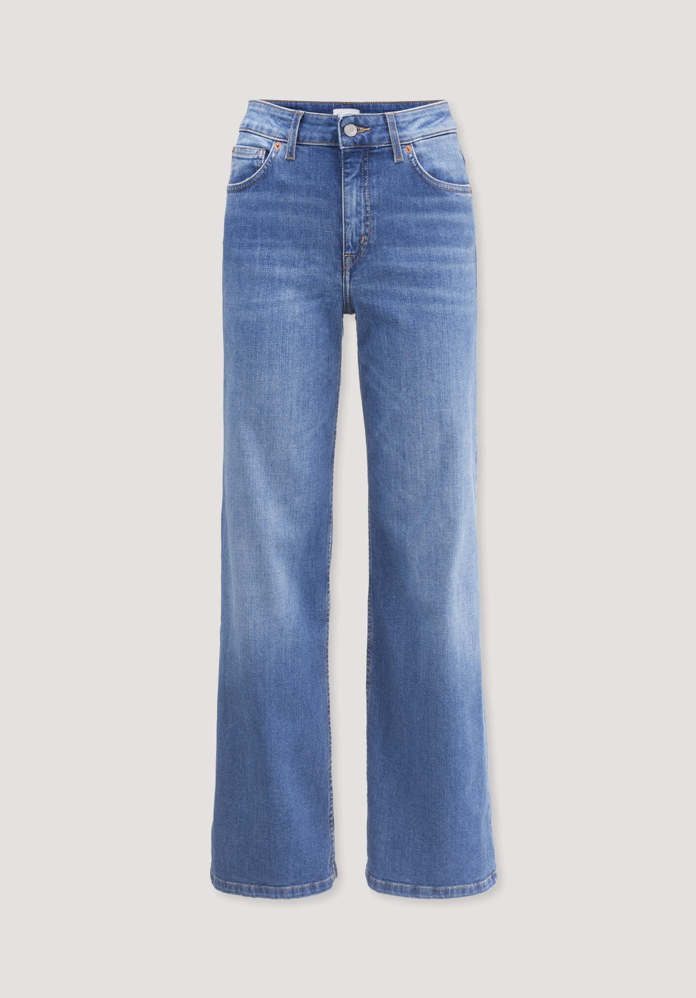 Hessnatur 5-Pocket-Jeans ALVA High Rise Wide Leg aus Bio-Denim (1-tlg)