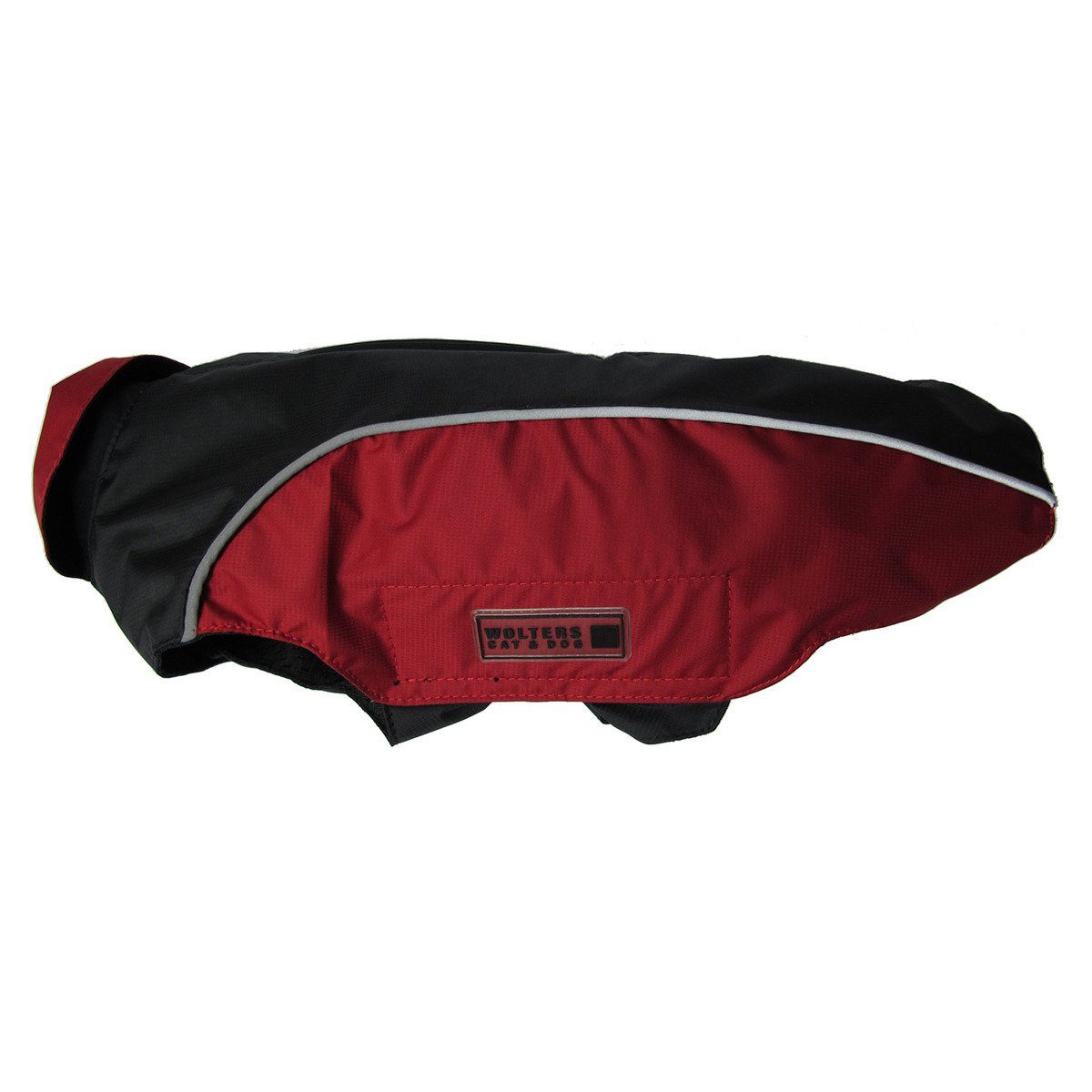 Wolters Hunderegenmantel Regenjacke Easy Rain schwarz/rot