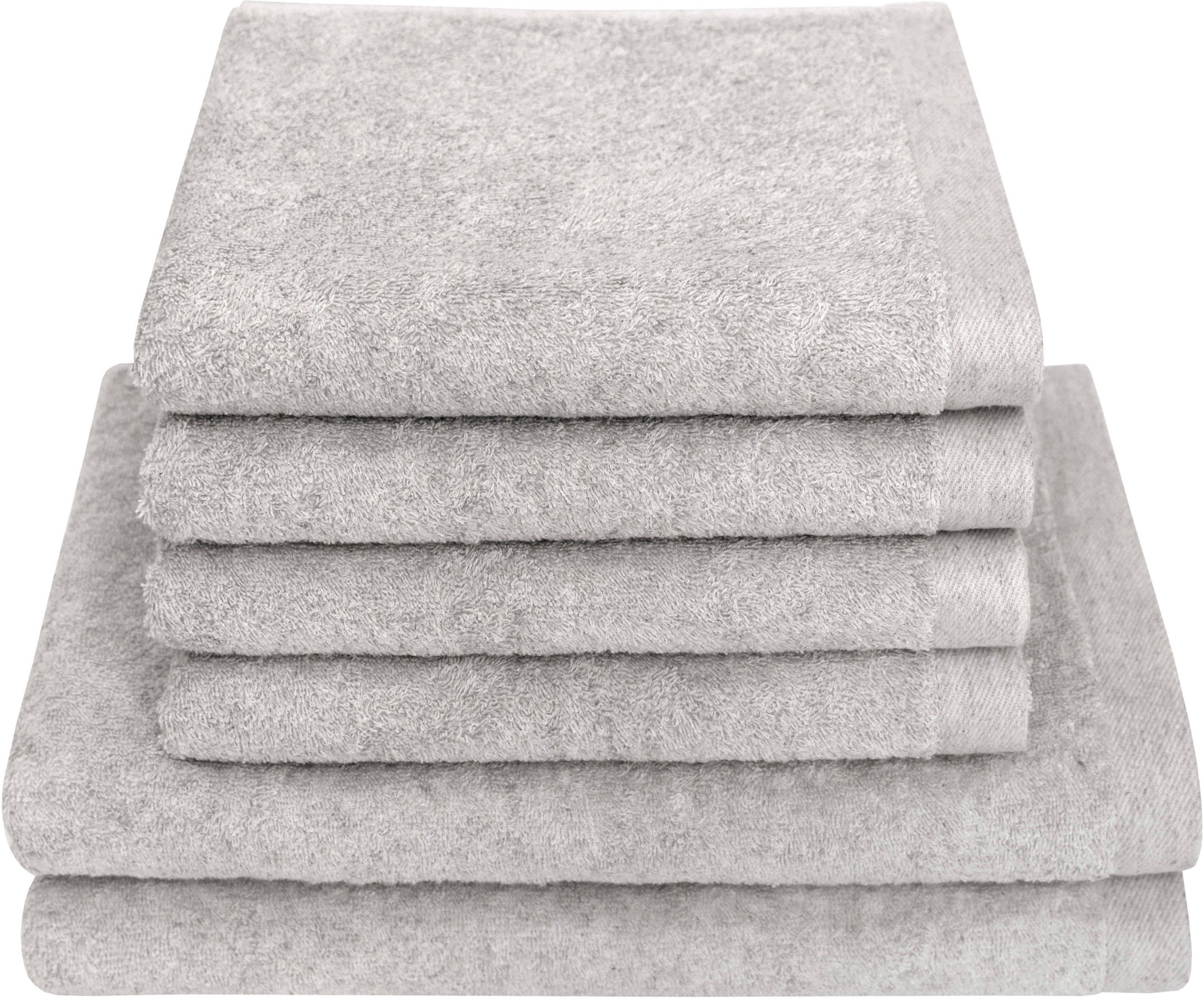 Dyckhoff Handtuch Set Deep Harmony Element, Frottier (Set, 6-St), 6er Set: 4 Handtücher (50x100cm), 2 Duschtücher (70x140cm)