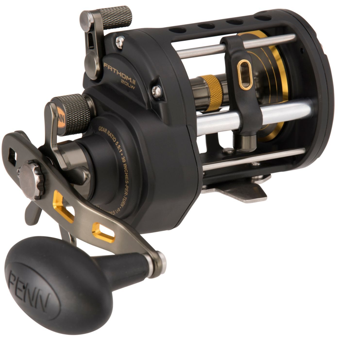 Multirolle Penn Fathom II Level Wind 20 Reel - Rechtshand Rolle