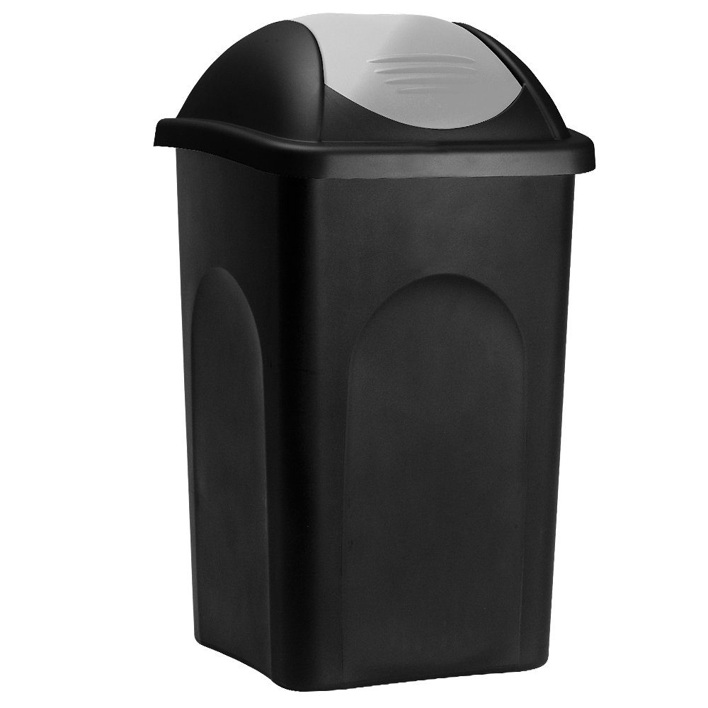 Stefanplast Mülleimer Push Can, 60 L Abfallbehälter 68x41x41cm Papierkorb Mülltrennung