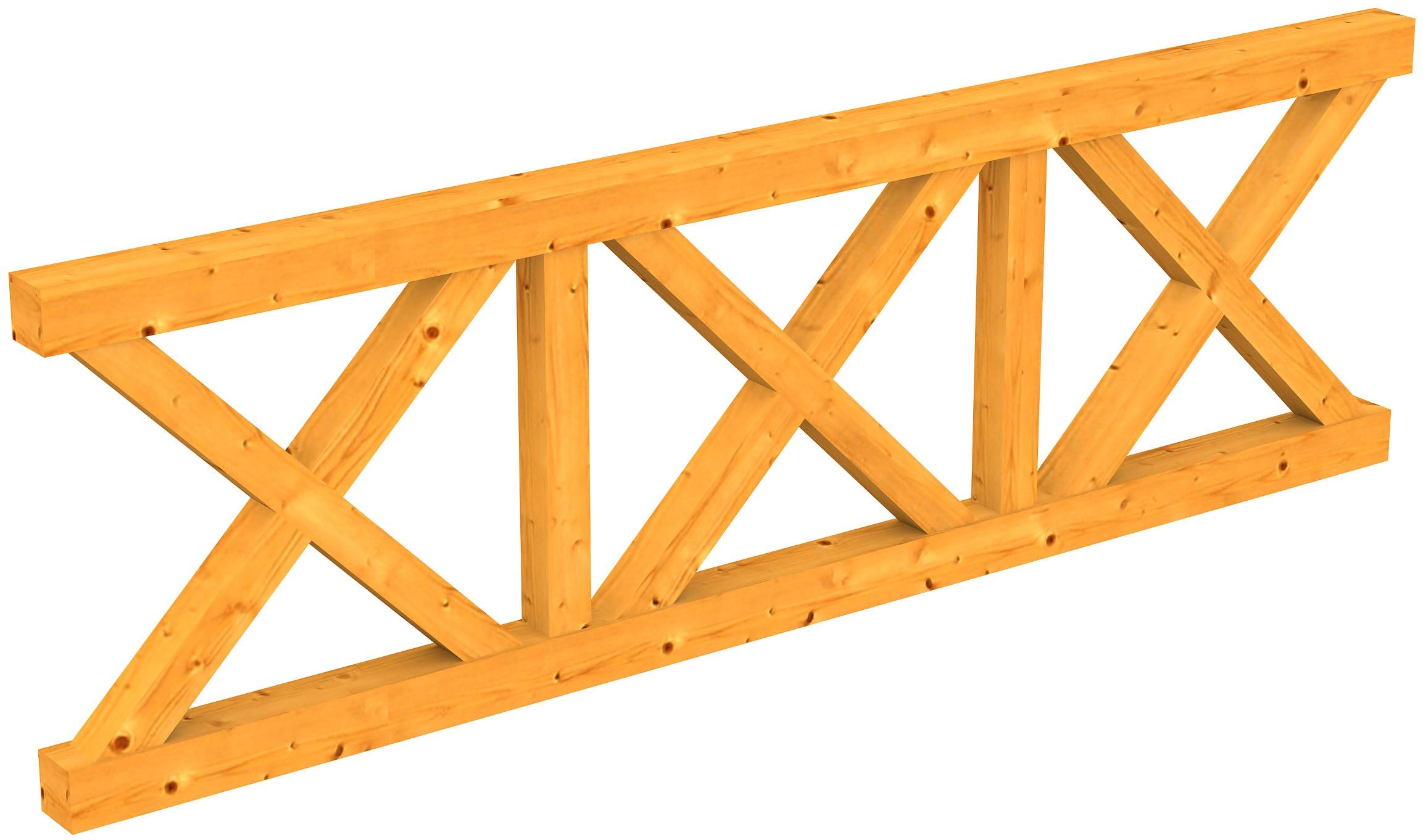 Skanholz Балюстрады Andreaskreuz, 270 cm Длина, 84 cm Höhe, für die Front