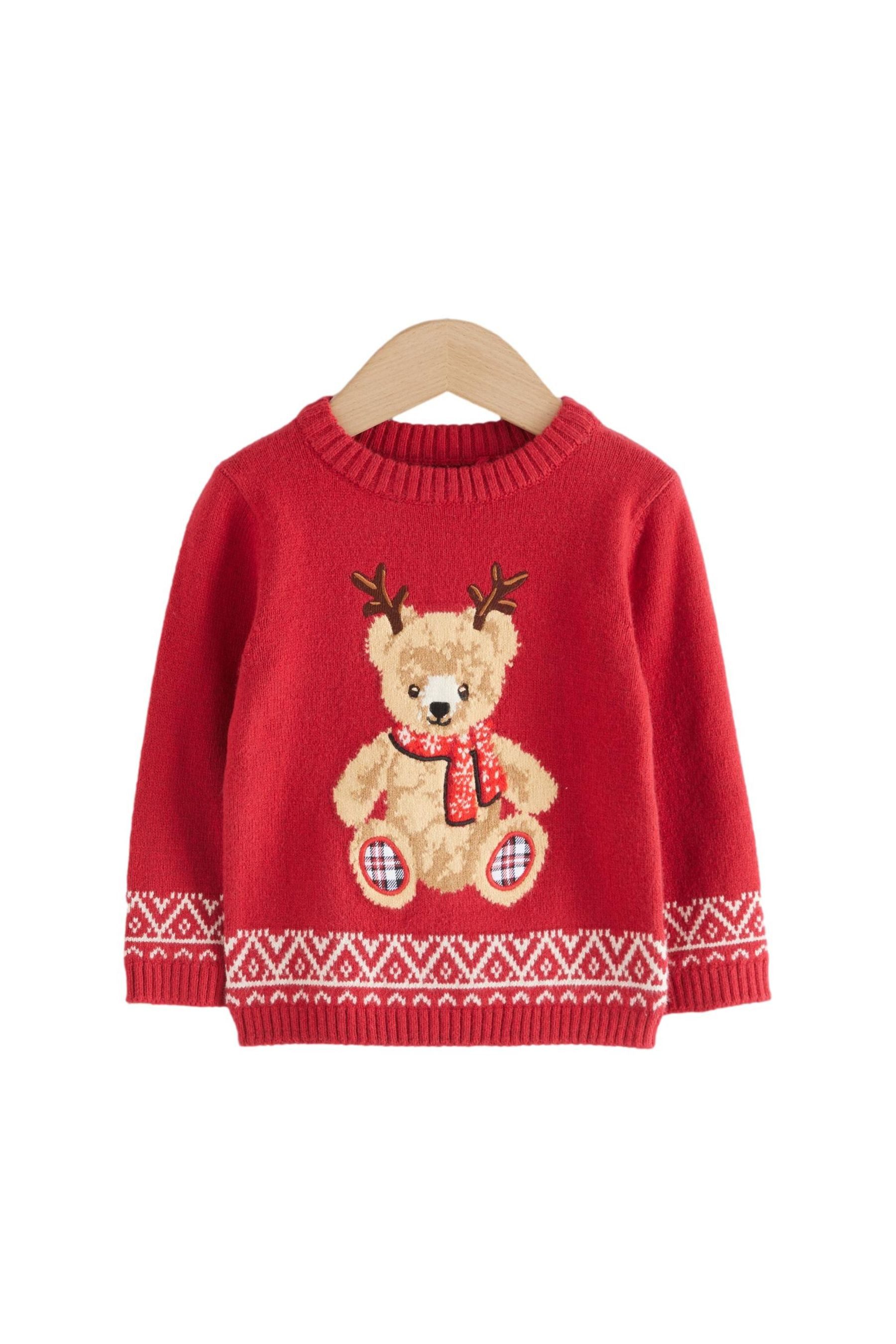 Rundhalspullover Weihnachtspullover mit Rundhalsausschnitt