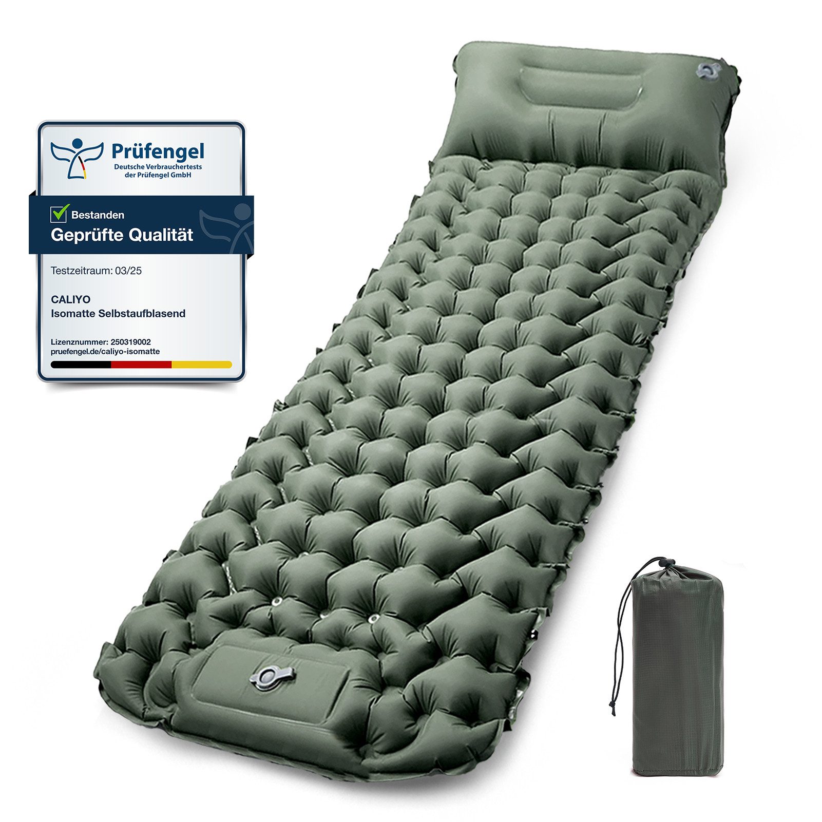 CALIYO Isomatte selbstaufblasend Camping luftmatratze mit kopfkissen für Ou günstig online kaufen