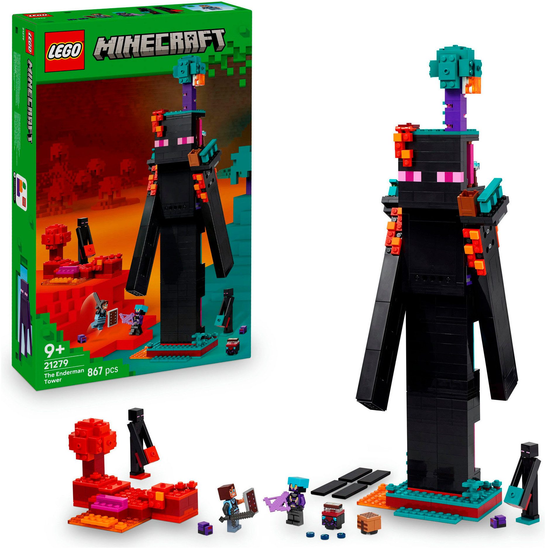 LEGO® Der Enderman-Turm (21279), LEGO Minecraft Konstruktionsspielsteine, ( günstig online kaufen