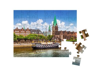 puzzleYOU Puzzle Historische Stadt Bremen an der Weser, 48 Puzzleteile, puzzleYOU-Kollektionen