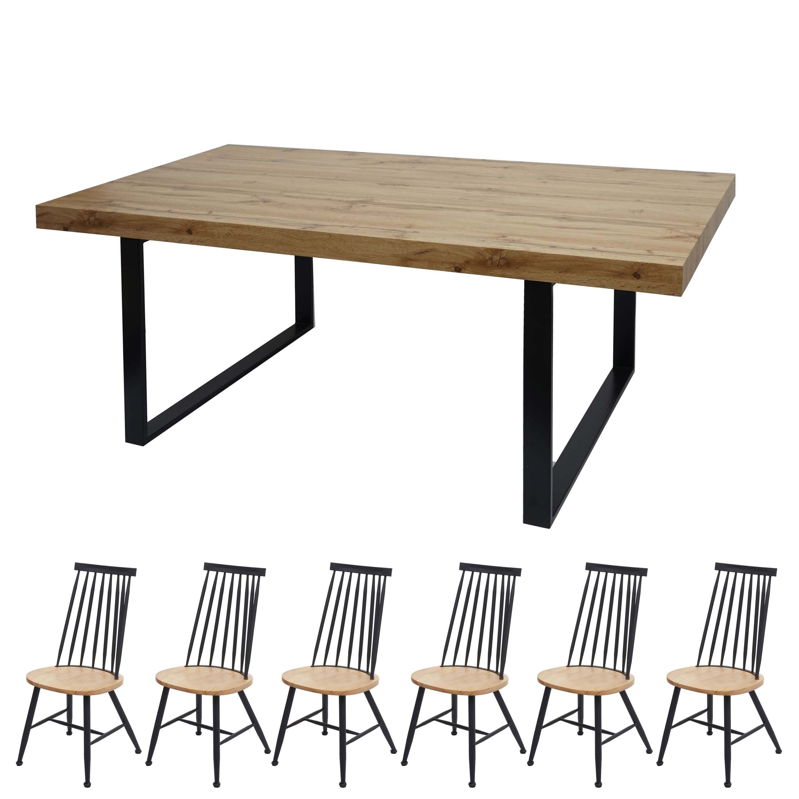 Mcw Essgruppe Mcw G69 S Set Tisch Mit 6 Stuhlen Online Kaufen Otto