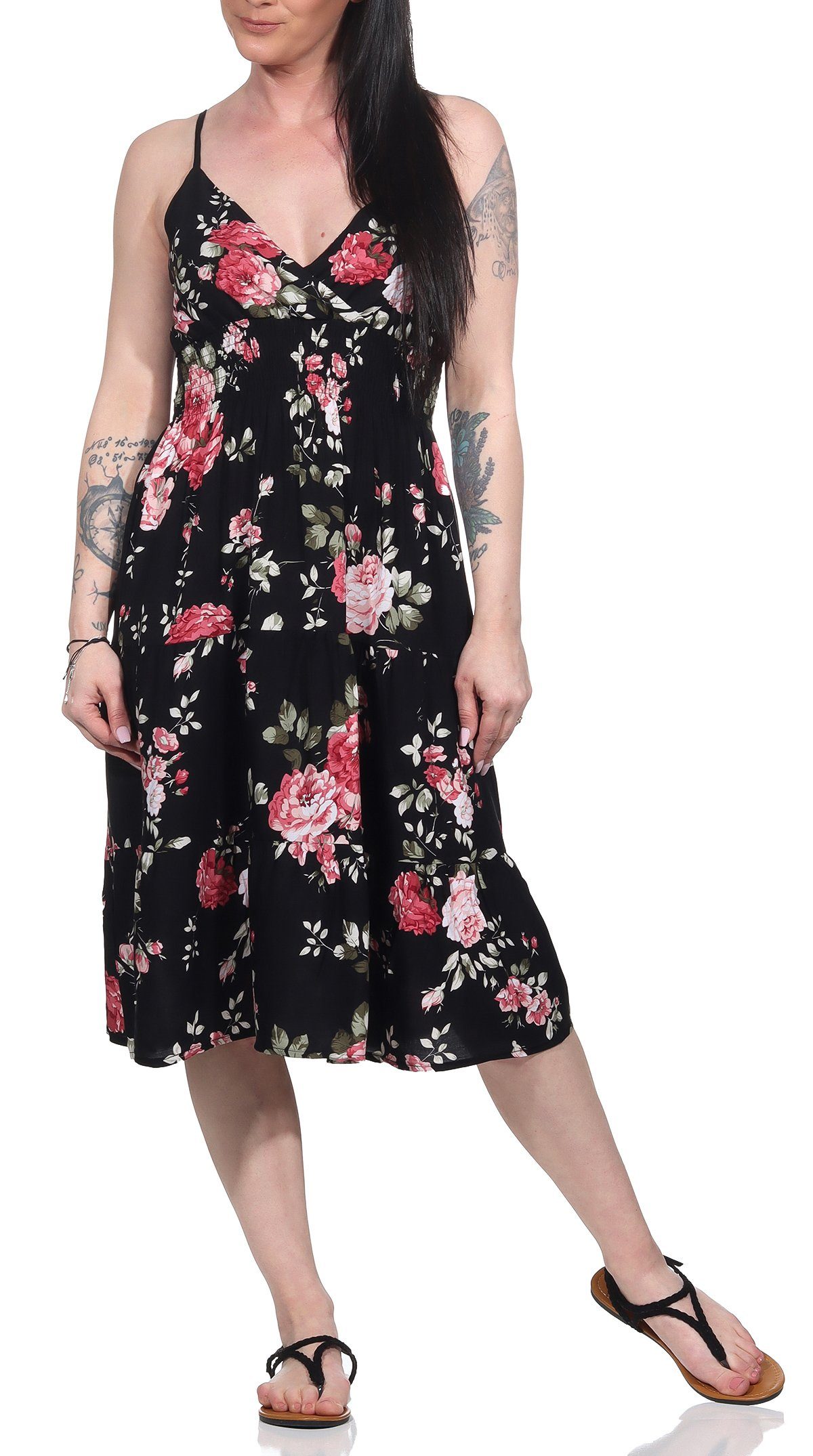 Aurela Damenmode Sommerkleid Luftige Damenkleider leichte günstig online kaufen