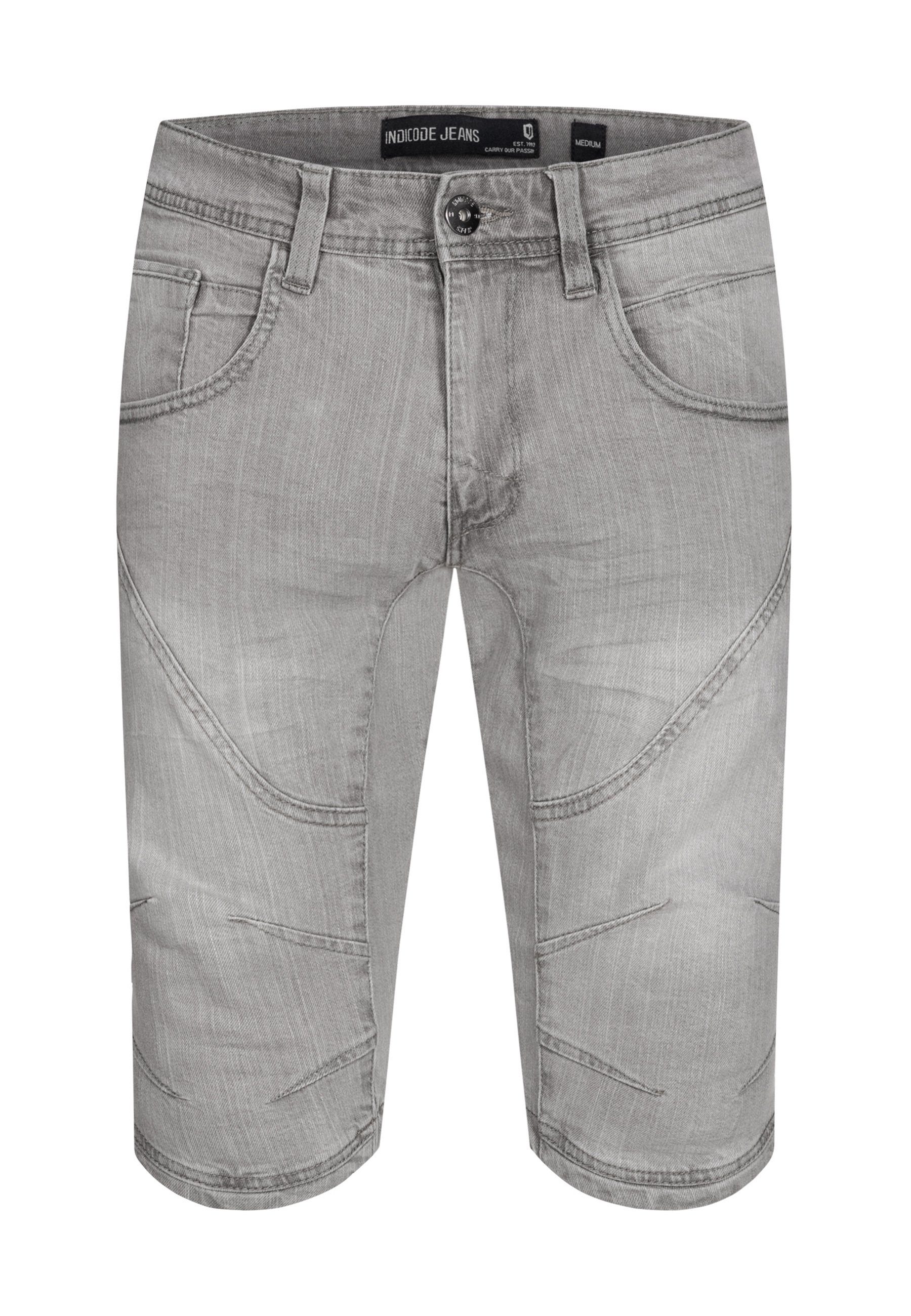 Indicode Jeansshorts Herren Leon Jeans Shorts Herrenshorts Denimshorts mit günstig online kaufen