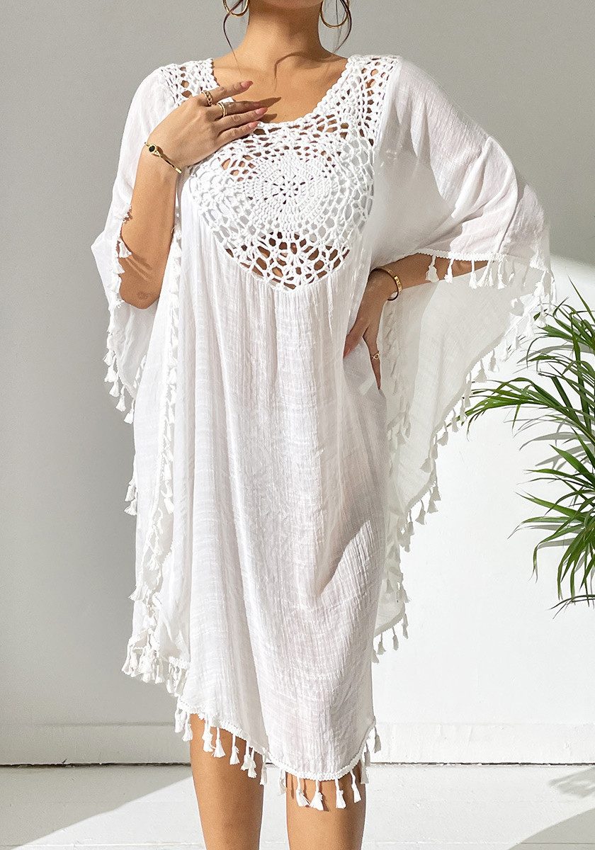 Lovolotti Strandkleid Damen Kleid LO-KLDE-L22 für Freizeit Urlaub und Strand