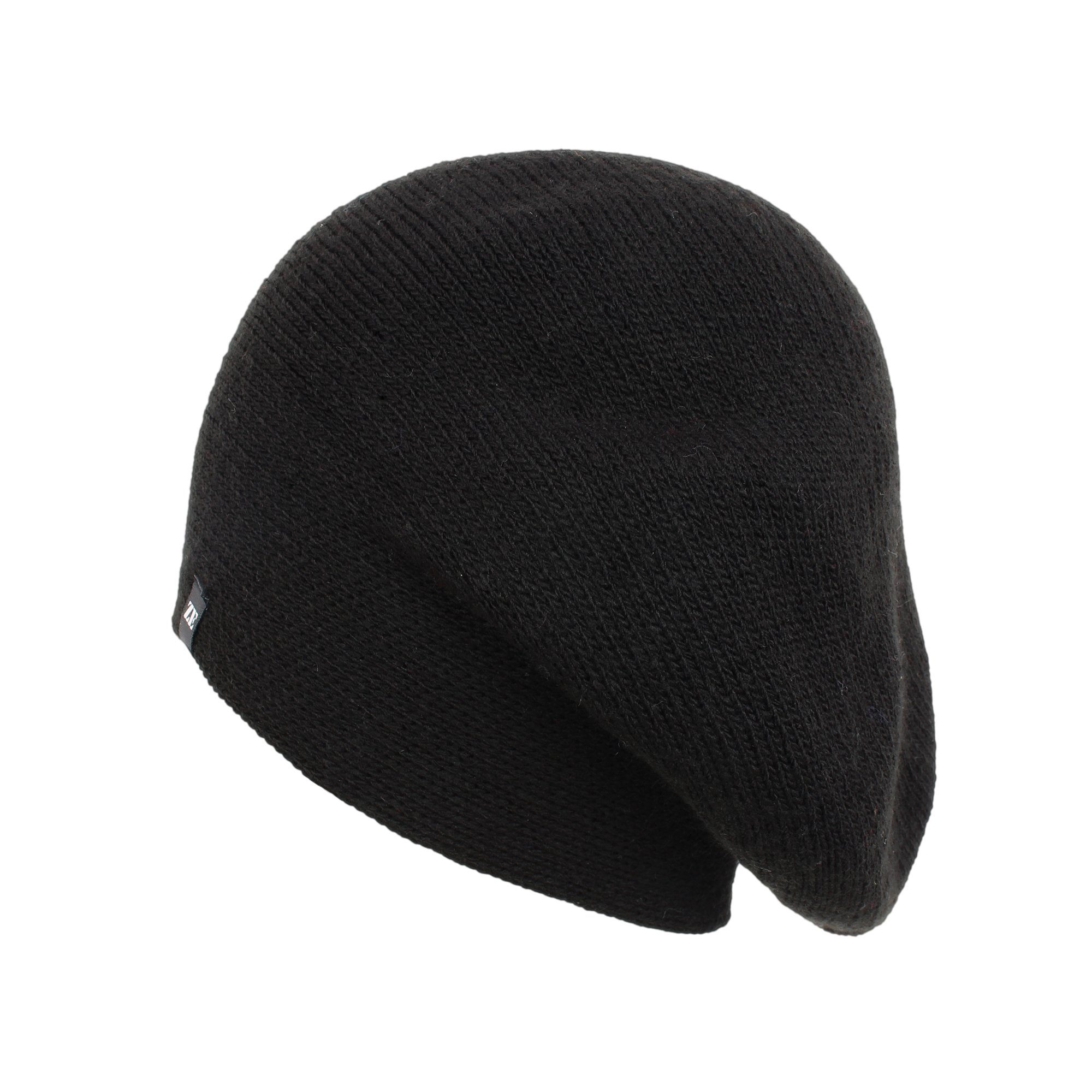 ZEBRO Strickmütze BEANIE schwarz