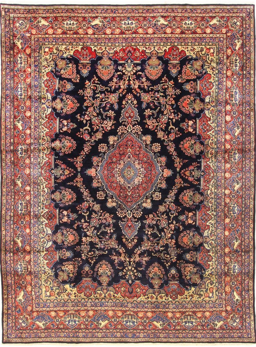 Orientteppich Hamadan sharbaft 307x411 Handgeknüpfter Orientteppich / Perserteppich, Nain Trading, rechteckig, Höhe: 8 mm | Kurzflor-Teppiche