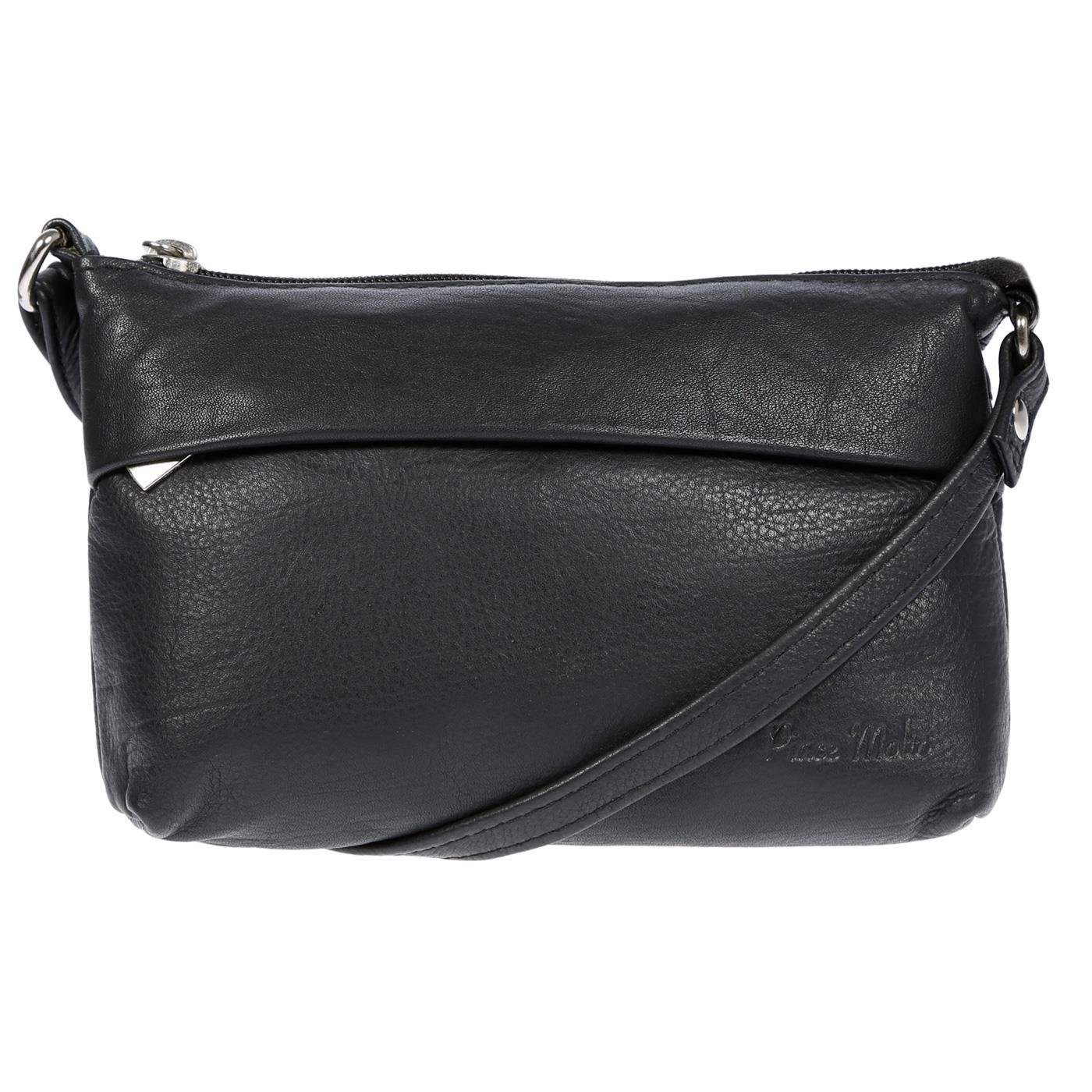 Christian Wippermann Clutch Kleine echt Leder Damen Umhängetasche Schultertasche Tasche Handtasche