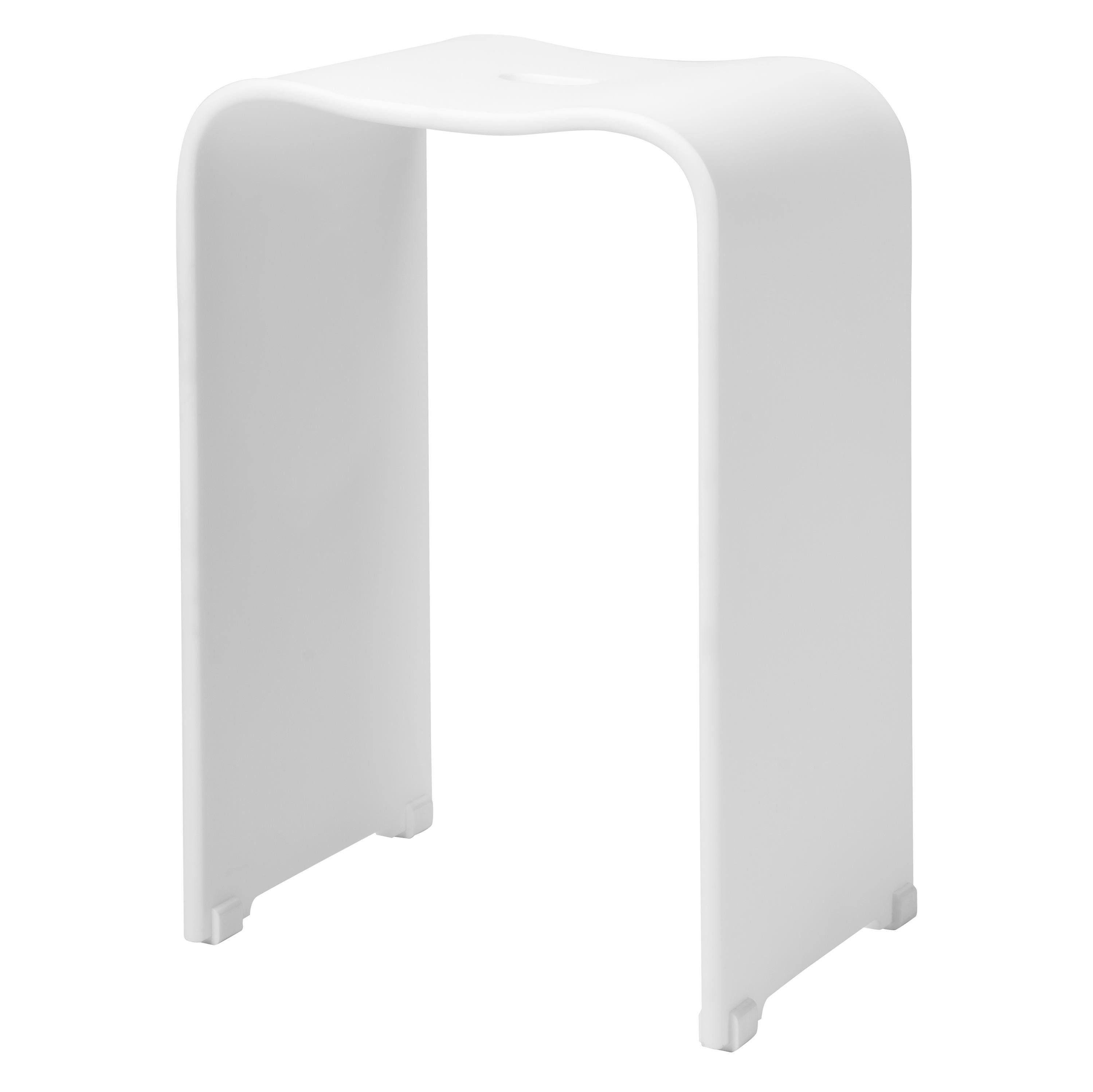 bremermann Dusch- und Badhocker Badhocker, Duschhocker aus Acryl, ca. 33 x 27,5 x 48 cm, ergonomisch, belastbar bis 130 kg