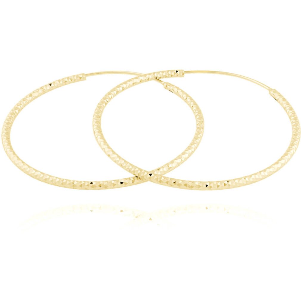 JVD Ohrring-Set Gold plated silver earrings rings SVLE0216XD5GO40 - Diameter: 3 cm