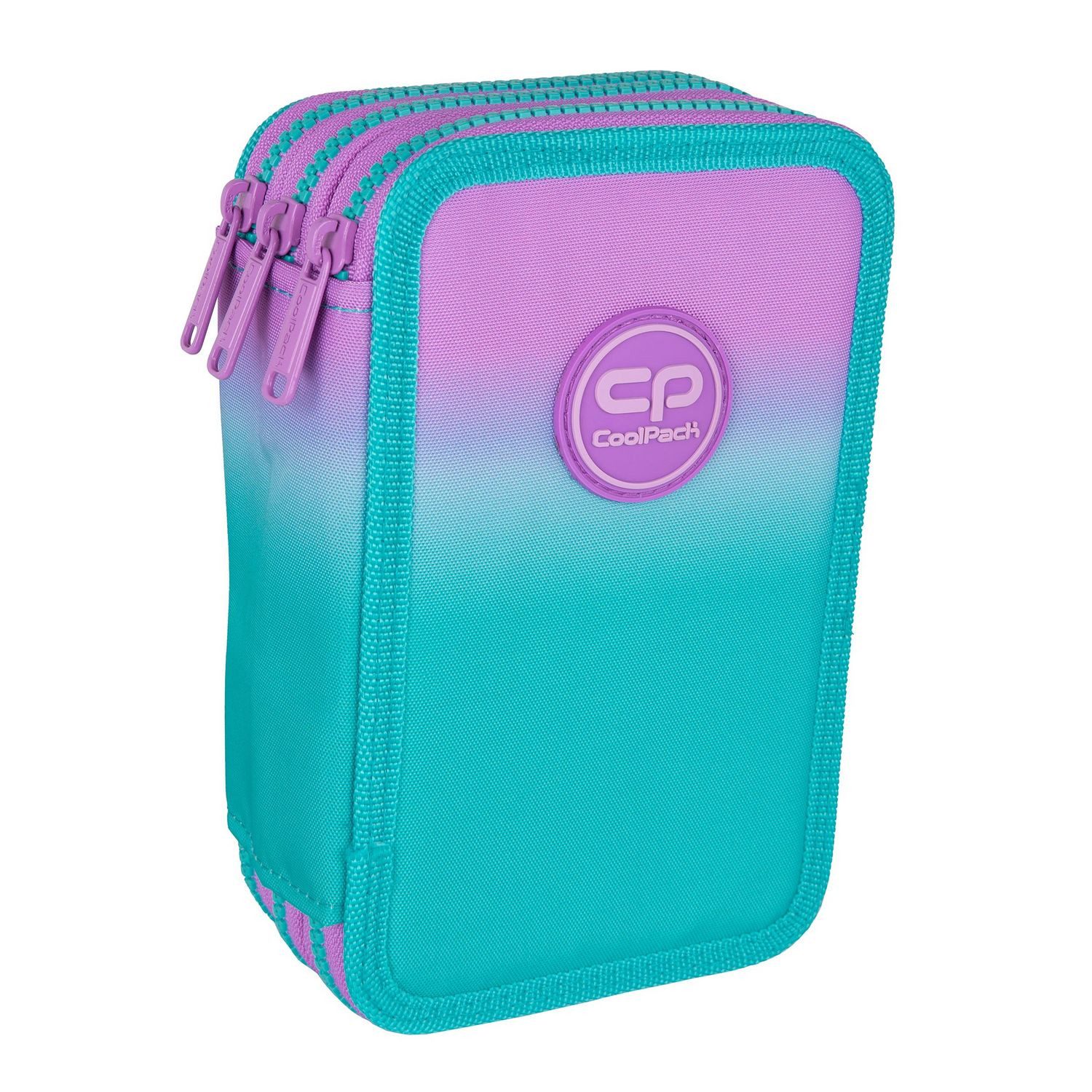CoolPack Federmäppchen COOLPACK - JUMPER 3 - Dreifach-Federmäppchen mit Zubehör - GRADIENT BL
