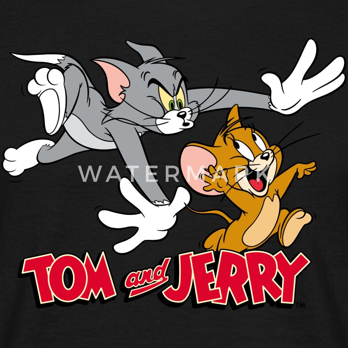 Spreadshirt T-Shirt Tom Und Jerry Verfolgung günstig online kaufen