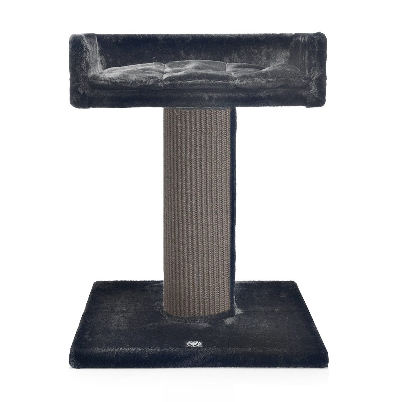 Canadian Cat Company Kratzbaum Residenz XXL - schwarz, XXL Katzenliege - Kratzbaum, 19cm Sisalsäule für große Katzen