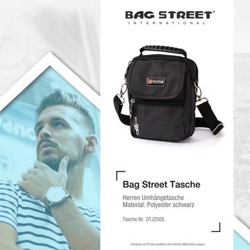 BAG STREET Umhängetasche Bag Street Damen Herren Umhängetasche (Umhängetasche), Herren, Damen Tasche in schwarz, ca. 13cm Breite