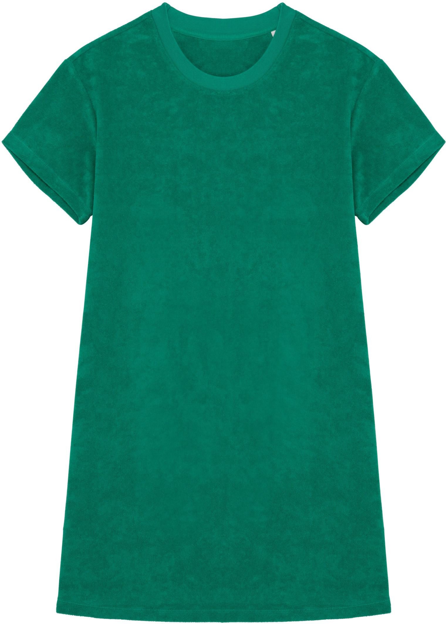 Native Spirit Sweatkleid Umweltfreundliches Damen-T-Shirt-Kleid aus Frottee günstig online kaufen