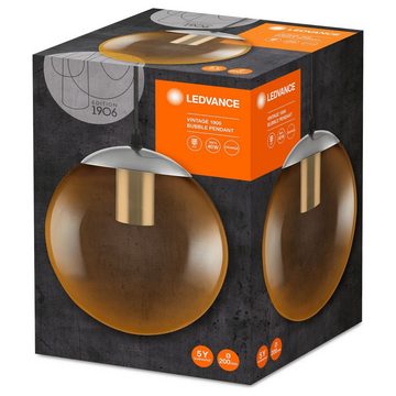 Ledvance Hängeleuchte Pendelleuchte Vintage in Orange E27 200mm, keine Angabe, Leuchtmittel enthalten: Nein, warmweiss, Hängeleuchte, Pendellampe, Pendelleuchte
