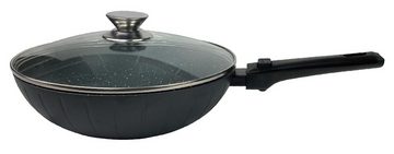 Cheffinger Bratpfanne WOK-Pfanne abnehmbarer Griff 32cm Induktion Deckel