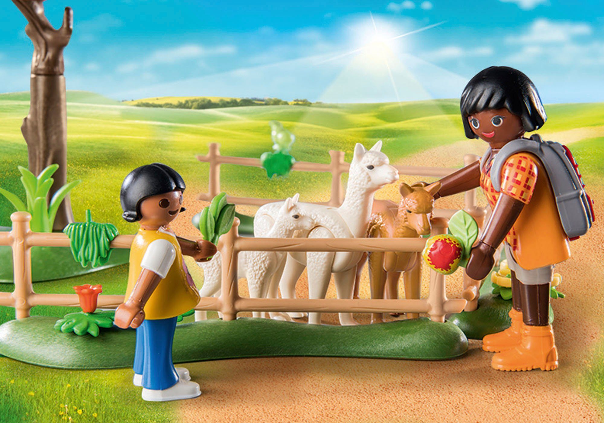 Konstruktions-Spielset aus Country, teilweise Alpaka-Wanderung (71251), recyceltem in Europe Made Playmobil® Material;