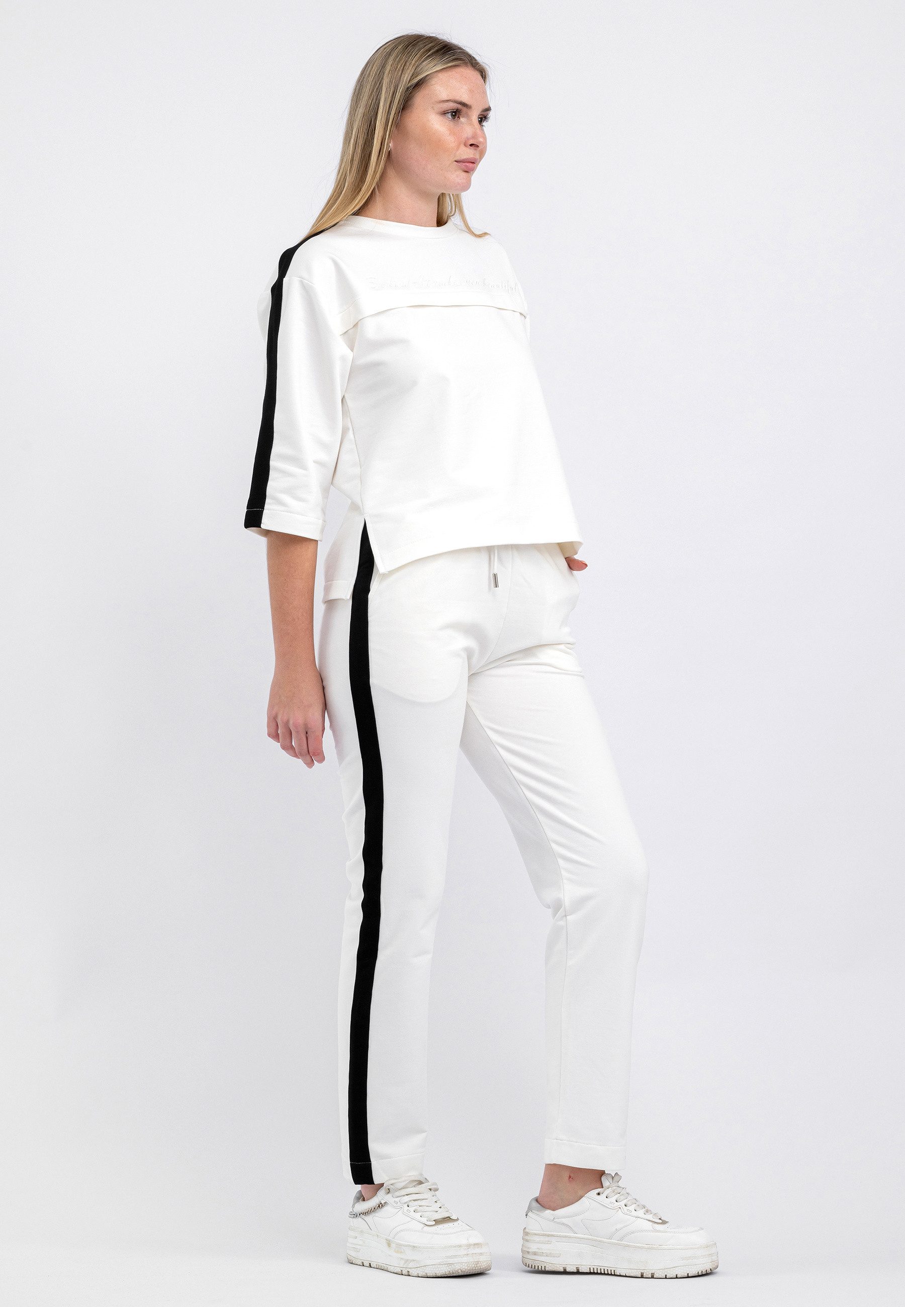 Tom Barron Trainingsanzug Two Color Tracksuit mit Be Kind At Mad You Beautiful Top – Bild 4 von 5