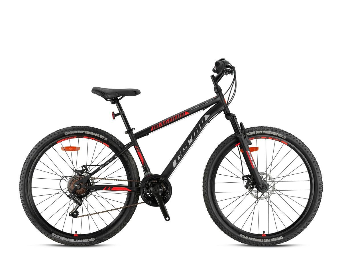 T&Y Trade Mountainbike 27,5 Zoll Mountainbike Kinder MTB Fahrrad Rad Bike MAGNUM Rot GRN26084, 21 Gang Shimano, Kettenschaltung, Federgabel, 21 Gänge, Scheibenbremse, Disc