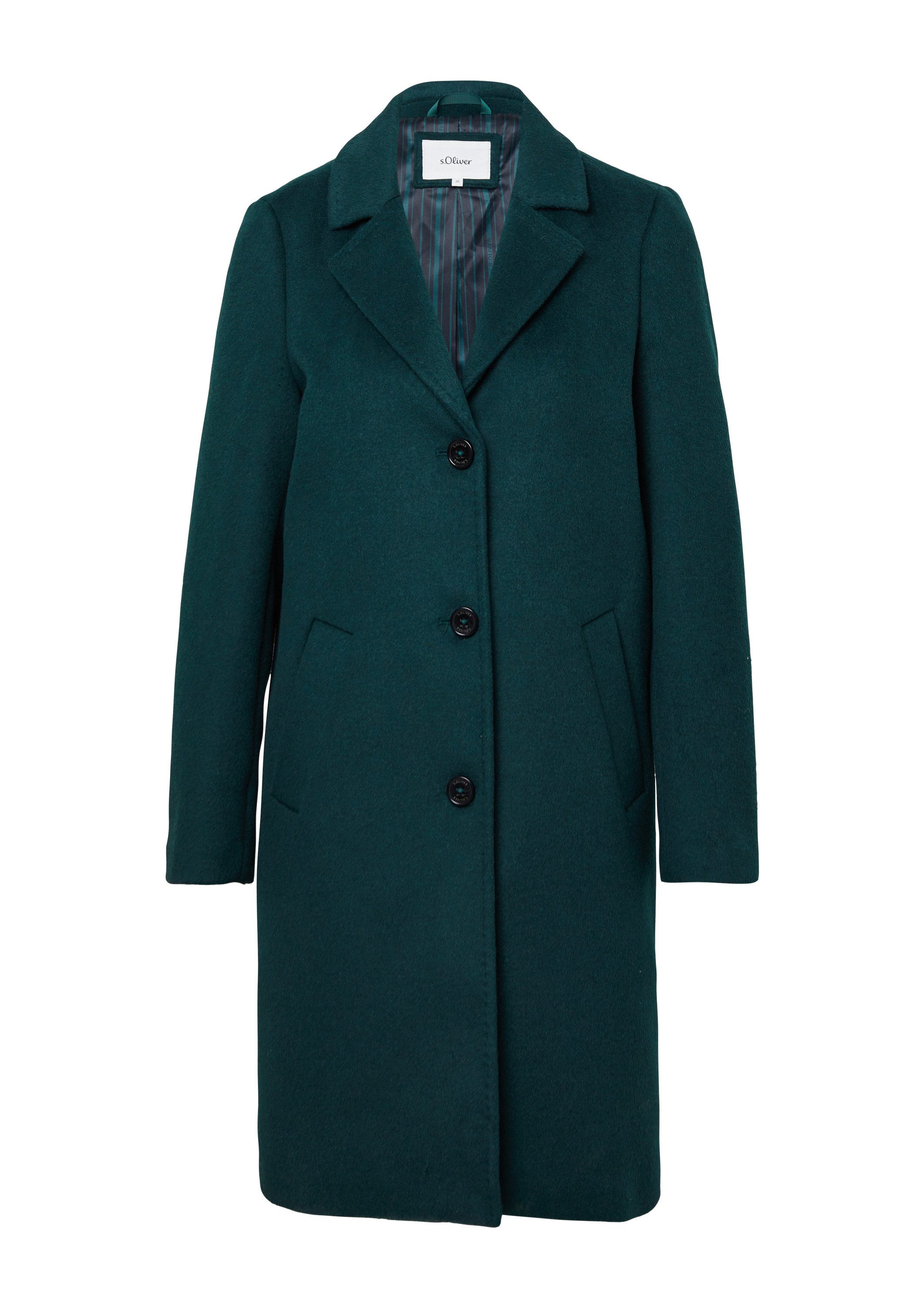 s.Oliver Wintermantel Outdoor-Mantel Mantel aus Wollmix mit Reverskragen günstig online kaufen