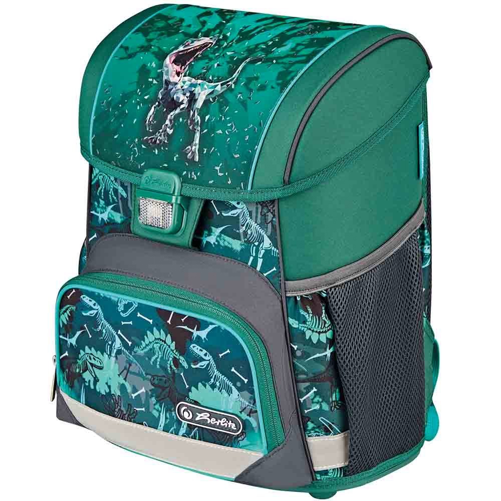 Herlitz Schulranzen Set Loop Plus 10-teilig 2026 Jungen Green T-Rex