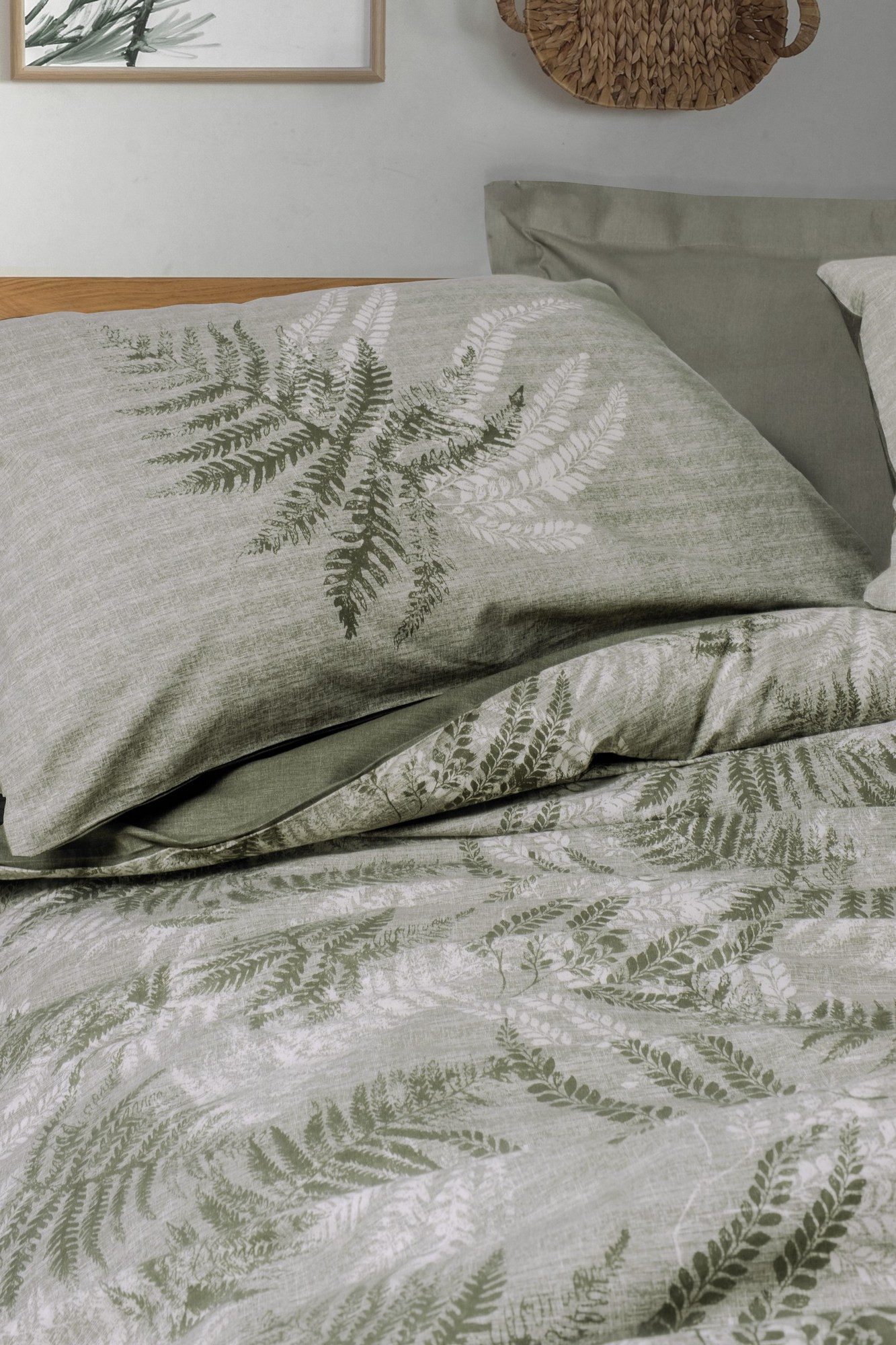 L'Essentiel Maison Bettwäsche Set Frond %100 Baumwolle, In 6 Größen verfügbar, 100% COTTON RANFORCE, 3 teilig, Atmungsaktiv & Biber Bettwäsche-Set
