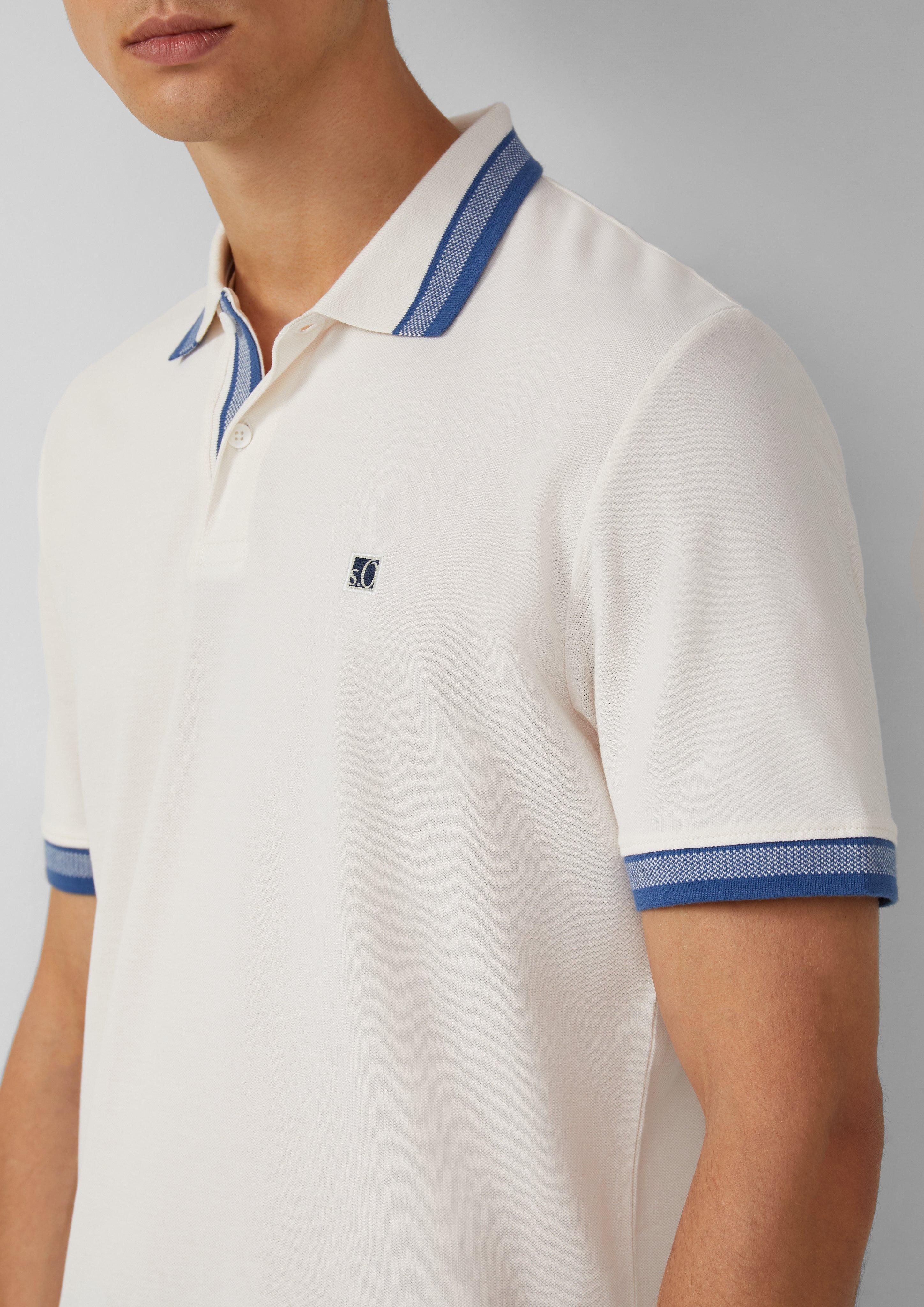 s.Oliver Kurzarmshirt Poloshirt aus Baumwollpiqué mit günstig online kaufen