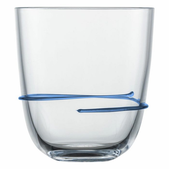 Zwiesel Glas Becher Aura Blau Glas handgefertigt