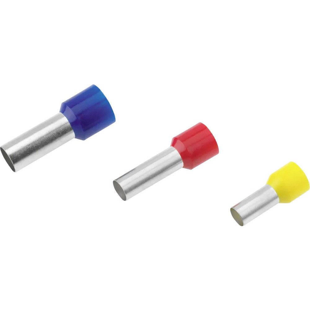 Cimco Aderendhülsen Cimco 187023 Aderendhülse 6 mm² Teilisoliert Gelb 100 St., Isol. Aderendh. 6,0mm² x 18mm,gelb