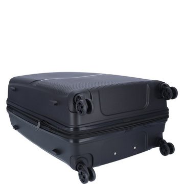 TheTrueC Koffer TheTrueC 4-Rad Trolley Set S/M/L Venedig schwarz, 4 Rollen Rollen