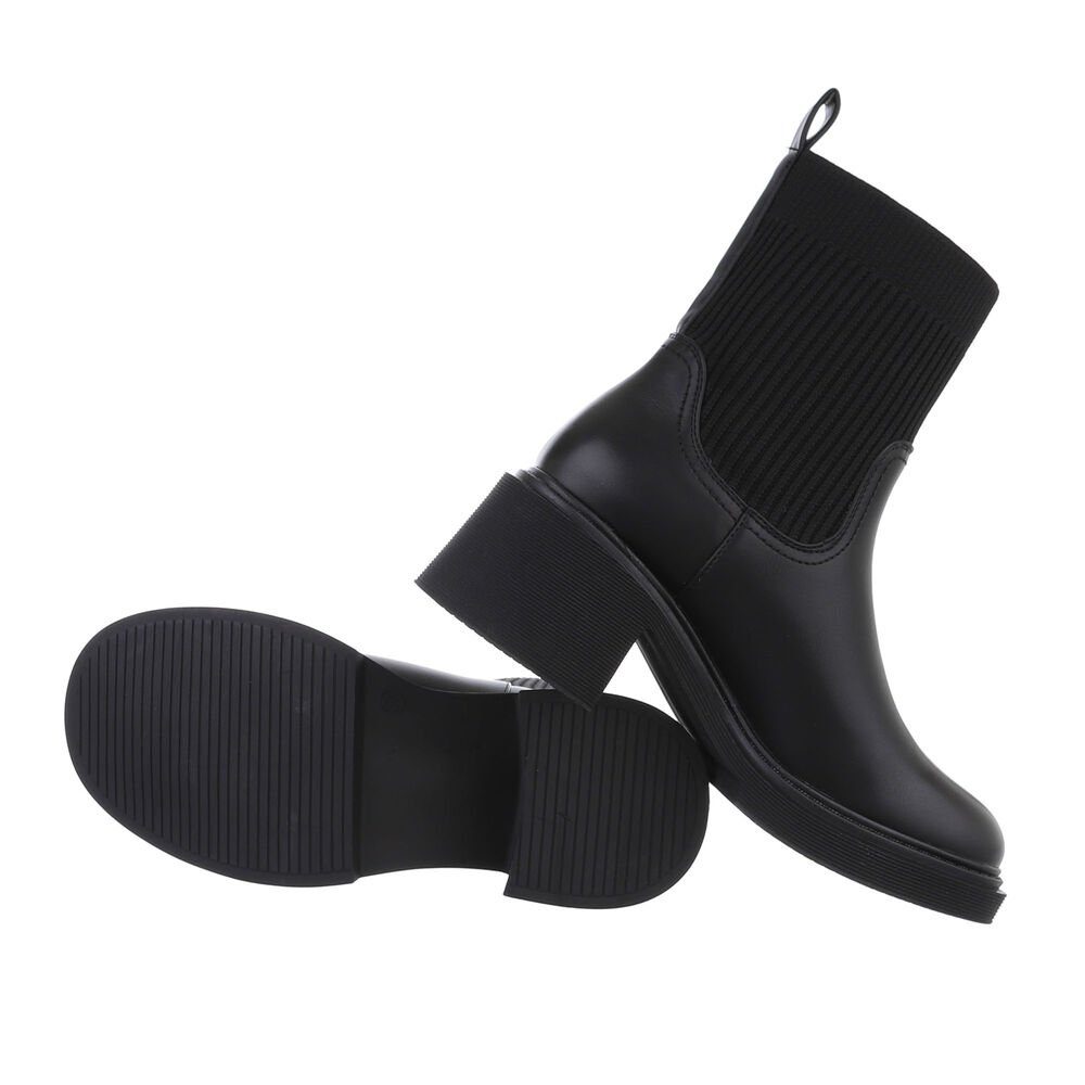 Ital-Design Damen Chelsea Freizeit Plateaustiefelette (84906839) Blockabsat günstig online kaufen