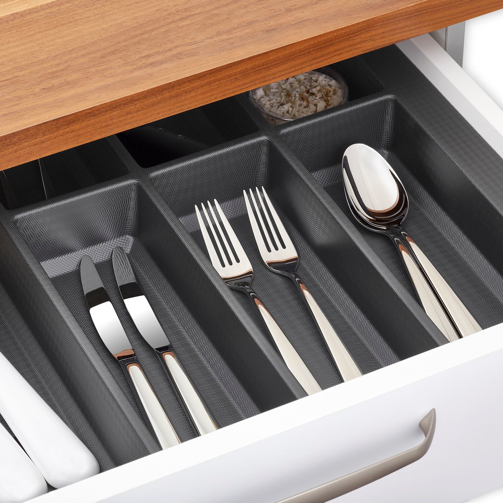 SO-TECH® Besteckeinsatz ORGA-BOX® VII Besteckeinsatz basaltgrau, mit Softto günstig online kaufen