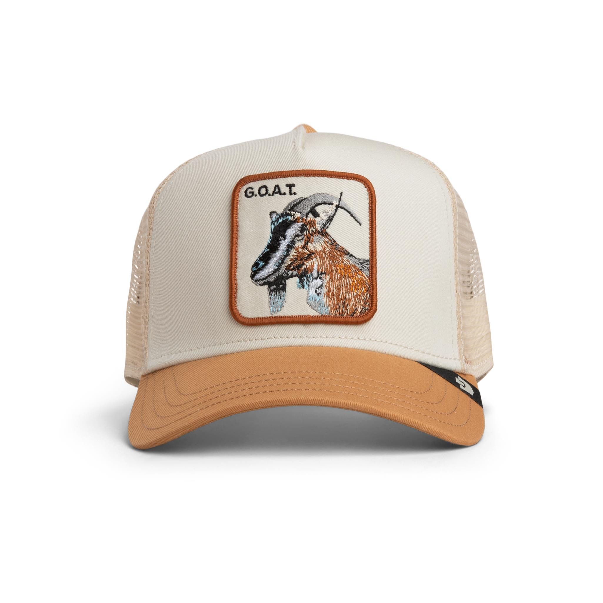 GOORIN Bros. Trucker Cap Goorin Bros. Kids Goat Trucker Cap Mini Chalk / Heat (Basecap, Basecap, Trucker Kappe, Meshcap) Bedruckte Innenseite