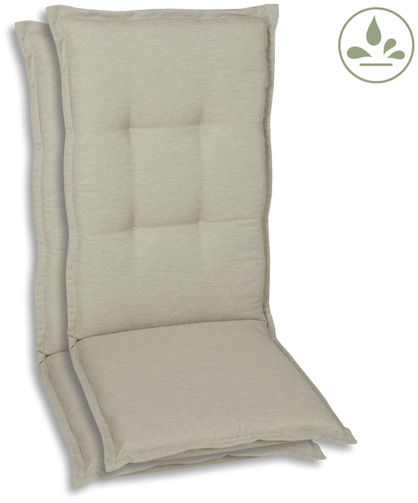 GO-DE Sesselauflage, (Set, 2 St), mittel, günstig online kaufen