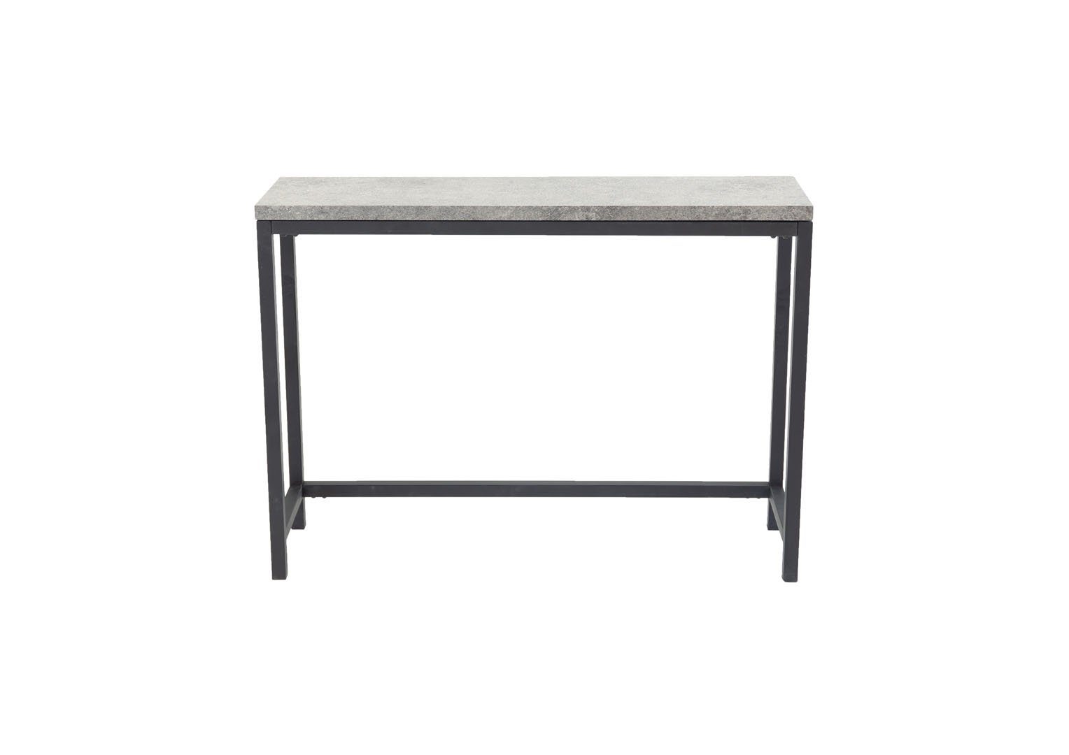 ebuy24 Konsolentisch Rise Konsolentisch 30x110 cm Beton dekor, schwarz.