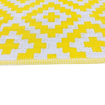 Outdoorteppich Wendbarer Teppich für Innen- und Außenbereich in gelb, Teppich-Traum, rechteckig