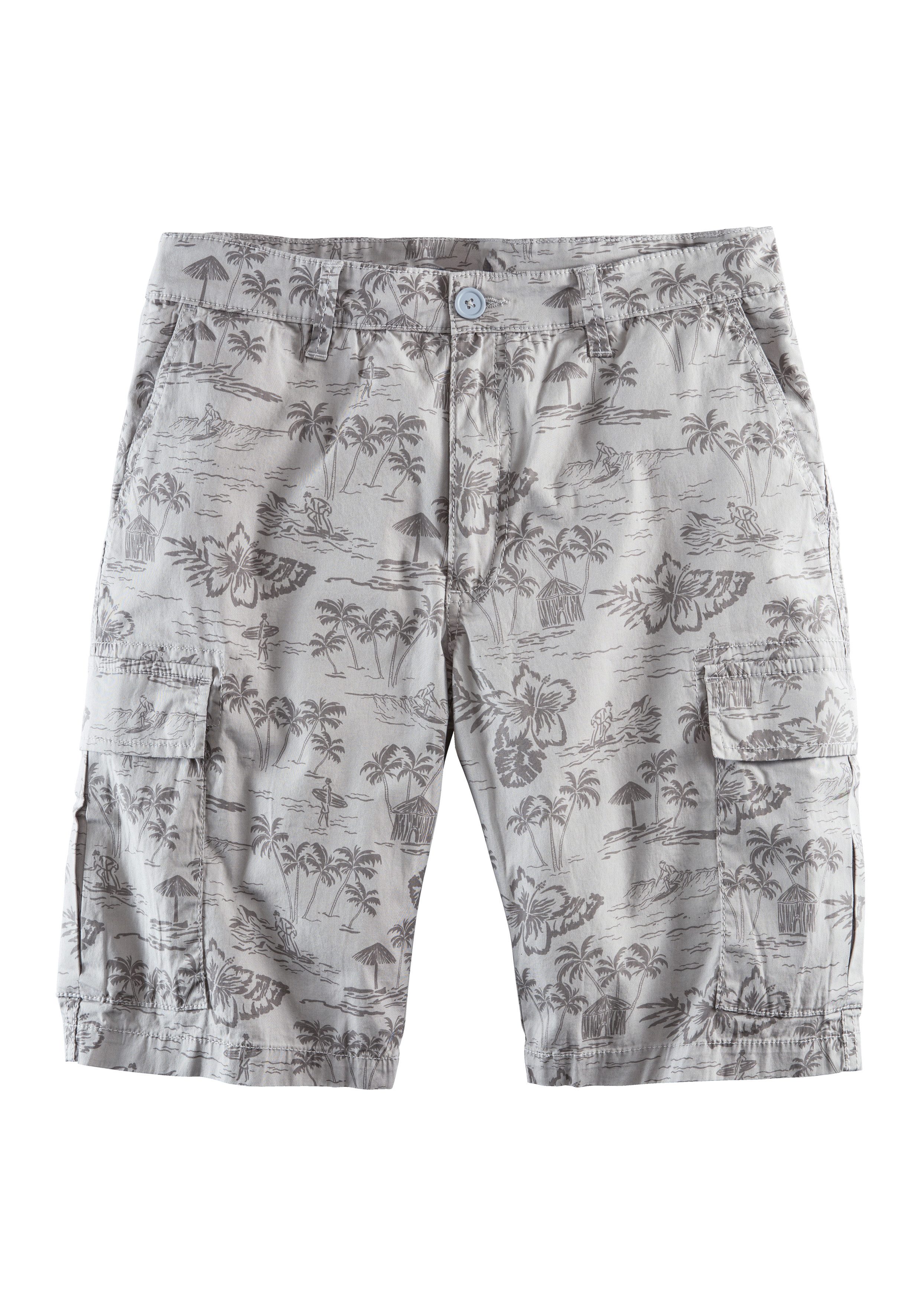 John Devin Cargoshorts Shorts aus elastischer Baumwolle, modisch bedruckt. € 39,99