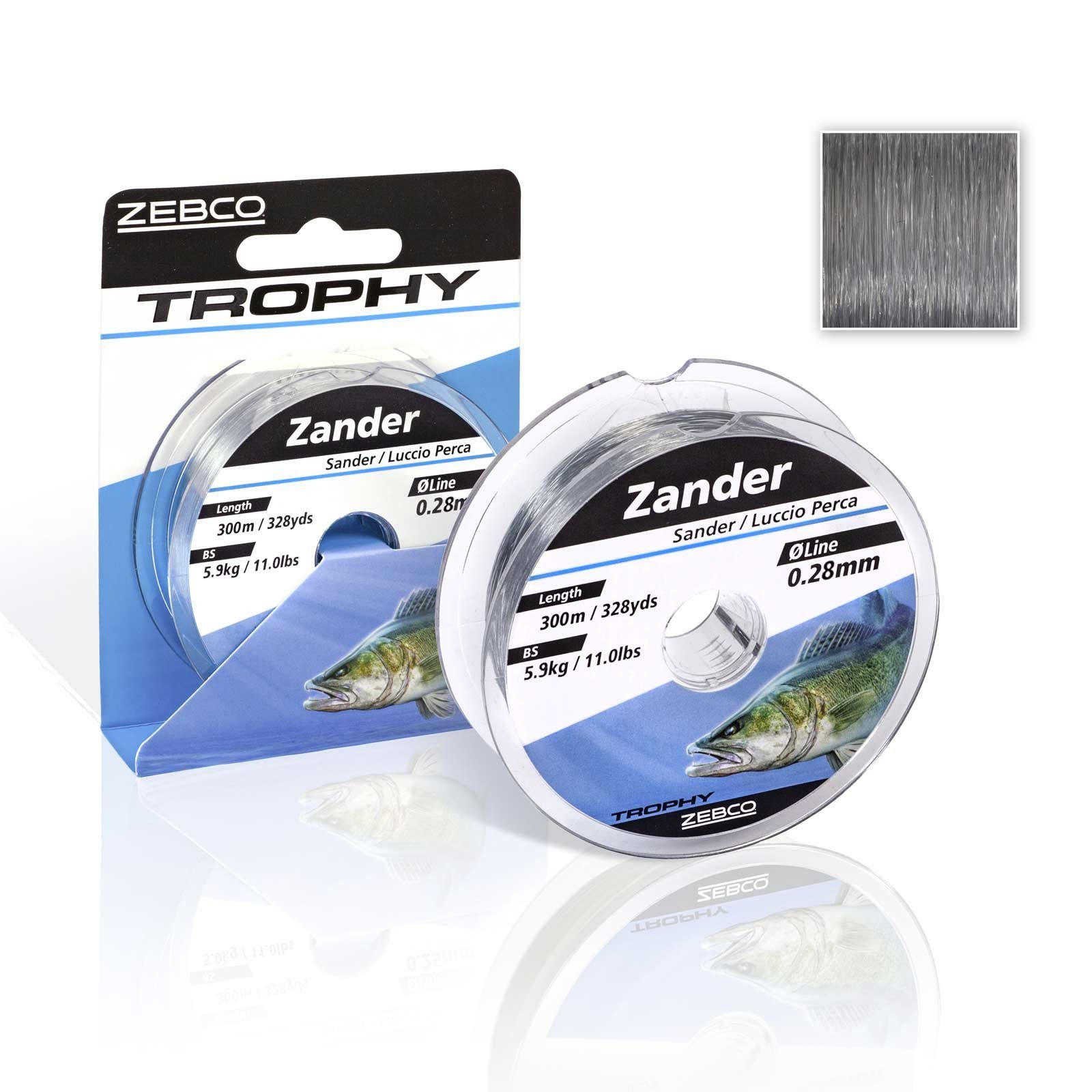 Zebco Angelschnur, 300 m Длина, Zebco Trophy Zander 0,28mm 300m TOP Angelschnur